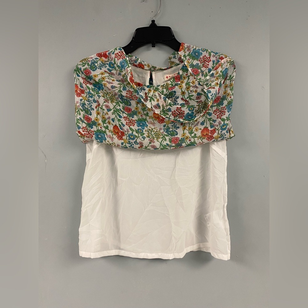 Brooks Brothers Shirt Women’s Size 6 Floral Ruffle Print Cottagecore Romantic - Picture 9 of 9